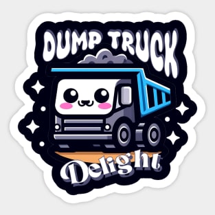 dump truck delight Sticker